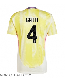 Billige Fotballdrakt Juventus Federico Gatti #4 Replika Bortedrakt 2024-25 Kortermet